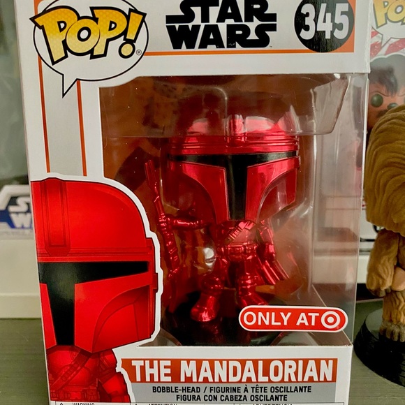 NIB Funko Red Chrome Target Exclusive Mandalorian